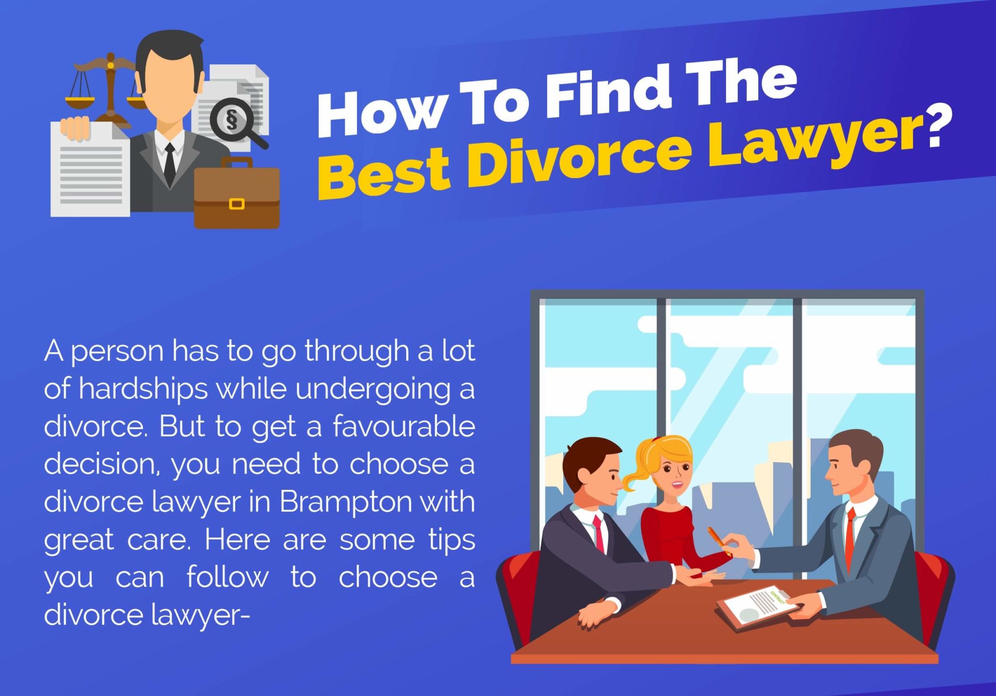 Infographic: 3 Tips For Finding The Best Divorce Lawyer | DivorceGo