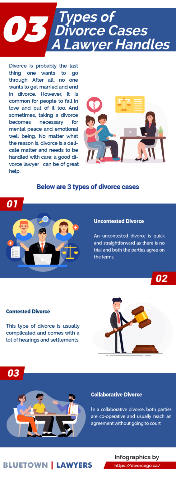 Infographic 3 Types of Divorce Cases A Lawyer Handles Toronto