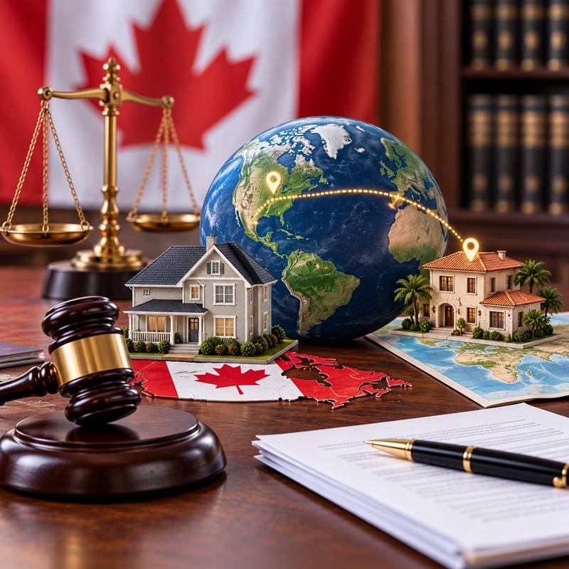 Divide Property Outside Canada